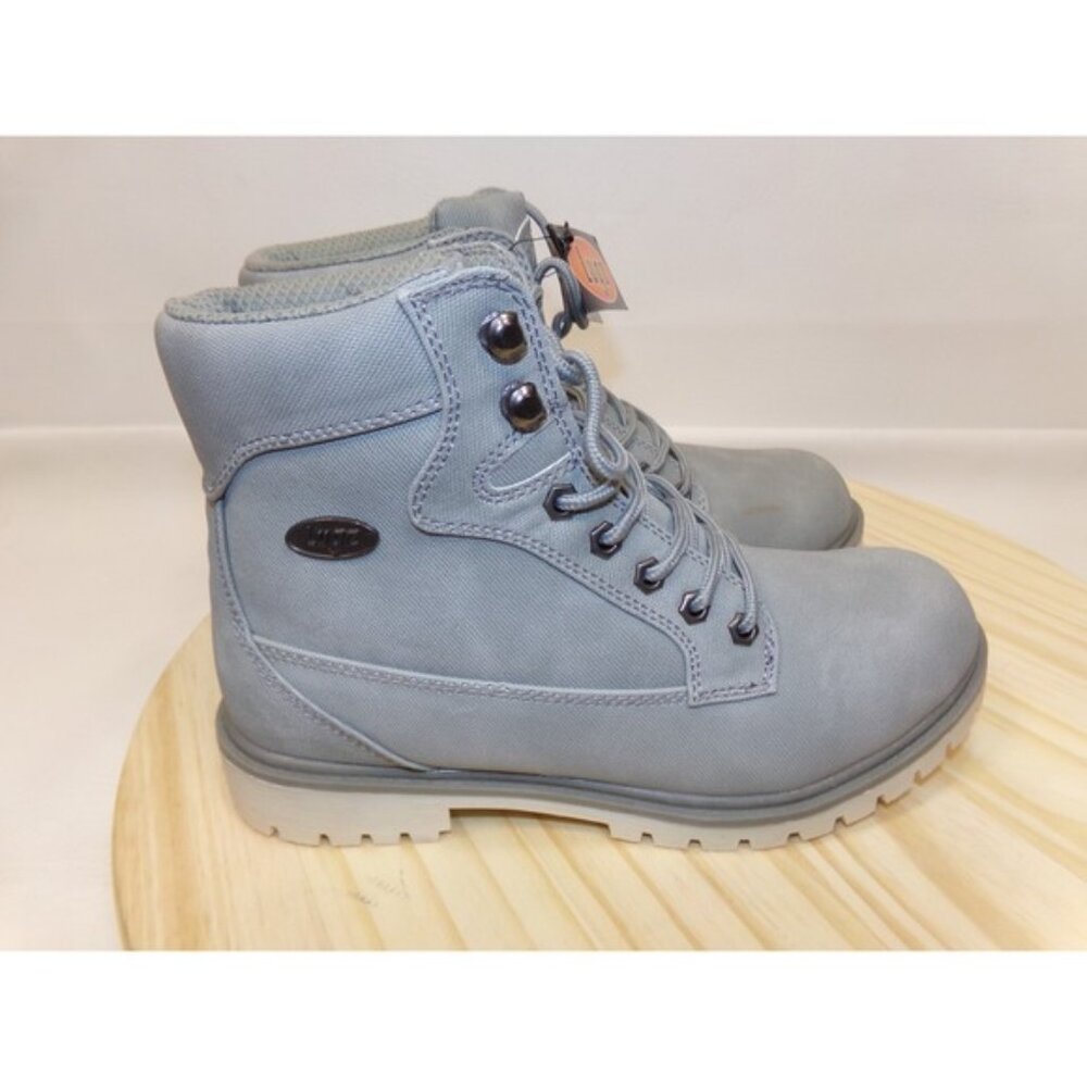 Lugz Womens Mantle Hi Lace Boots WMANTLHD-0499 Gray Size‎ 10